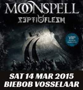 19/03/2015 : MOONSPELL & SEPTICFLESH - Biebob Vosselaar 14/3/2015