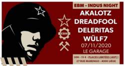 21/10/2020 : DELERITAS - EBM-Indus Night Liège : The bands presented... Deleritas!