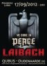 LAIBACH Review of the concert 'We Come In Peace' in Oudenaarde on 17th September 2012