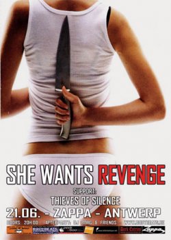 07/06/2012 : SHE WANTS REVENGE - At the end of the day there is always longing, sadness, regret, and an analysis of male/female relationships.