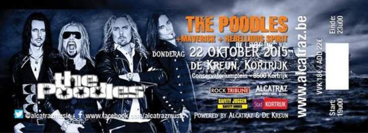 THE POODLES Kortrijk, De Kreun (22/10/2015)