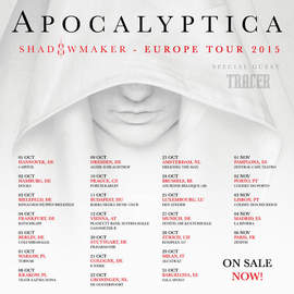 27/10/2015 : APOCALYPTICA/TRACER - Brussels, AB (24th October 2015)