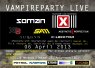 SUICIDE COMMANDO, SOMAN, AESTHETIC PERFECTION, SAM, XP8, C-LEKKTOR & SURGYN Vampireparty Live, 6/4/2013, Petrol, Antwerpen, Belgium