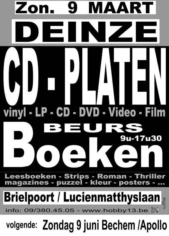 CD - PLATEN - BOEKEN BEURS, Brielpoort, Deinze