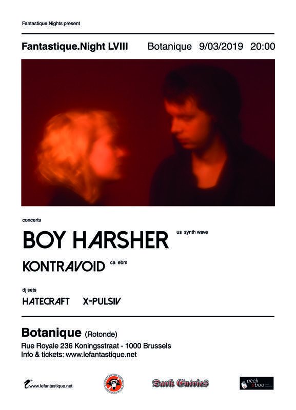 BOY HARSHER + KONTRAVOID, Le Botanique