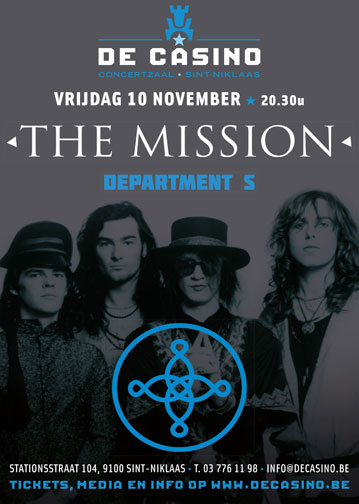 NEWS 10.11. The Mission + Department S @ De Casino - St-Niklaas - B NEWS 10.11. The Mission + Department S @ De Casino - St-Niklaas - B