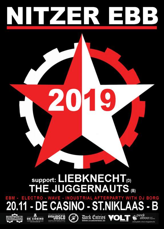 NITZER EBB + LIEBKNECHT + THE JUGGERNAUTS, De Casino