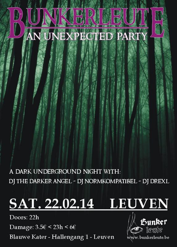 BUNKERLEUTE - AN UNEXPECTED PARTY, Blauwe Kater - Hallengang 1 - Leuven