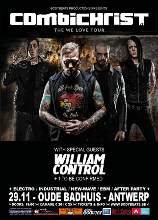 COMBICHRIST - THE WE LOVE TOUR, Oude Badhuis, 	Stuivenbergplein 38, 2060 Antwerpen