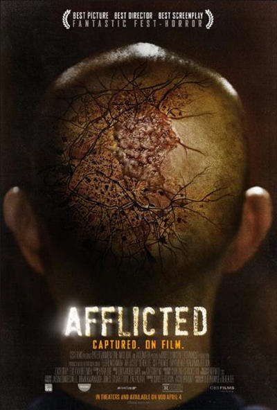 NEWS Afflicted out on both DVD and Blu-ray (A-Film)