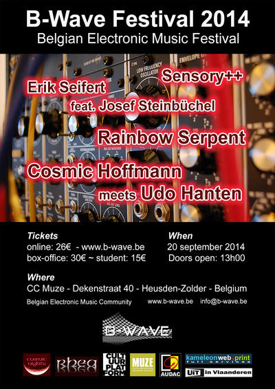 NEWS B-Wave Festival 2014 with Rainbow Serpent, Sensory++, Cosmic Hoffman meets Udo Hanten etc.