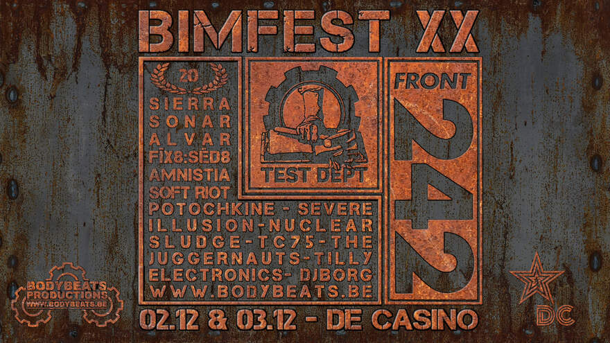 NEWS BIMFEST celebrates 20th edition with smashing line-up featuring Front 242 & Test Department!