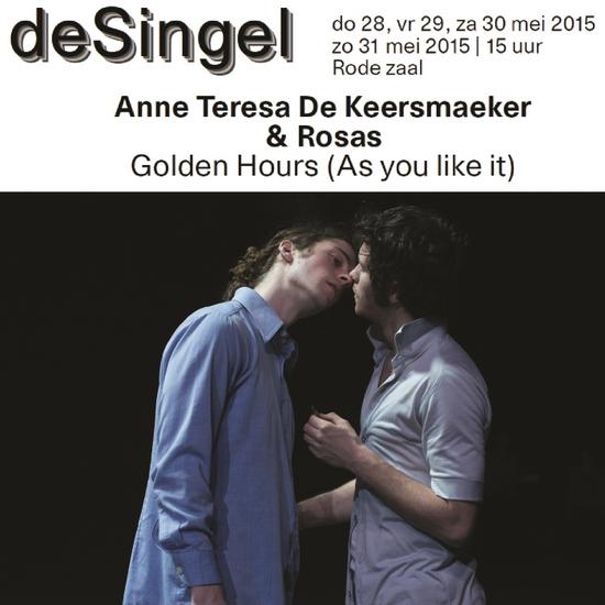 02/06/2015 : ANNE THERESA DE KEERSMAEKER & ROSAS - Golden Hours (As you like it), Antwerpen, deSingel, 28/05/2015