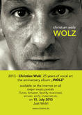 Christian Wolz - new album 'WOLZ' - celebrating 25 years of music