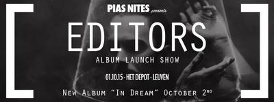 NEWS Exclusive album launch of Editors album in Leuven