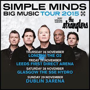 02/12/2015 : SIMPLE MINDS + THE STRANGLERS - Glasgow, SSE Hydro (28/11/2015)