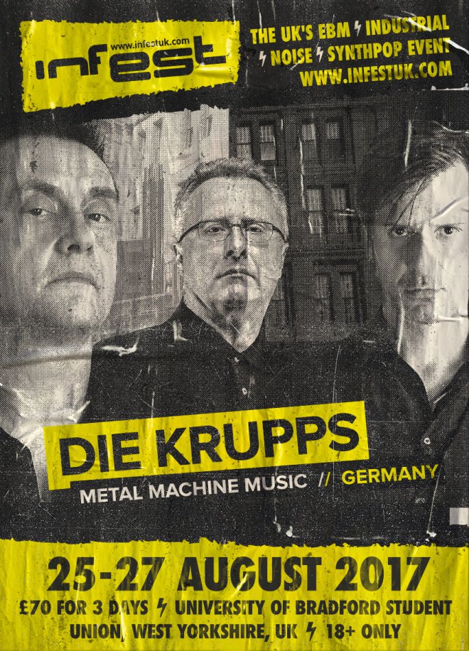 NEWS INFEST 2017 LINE-UP COMPLETE with DIE KRUPPS & They Called him Zone!