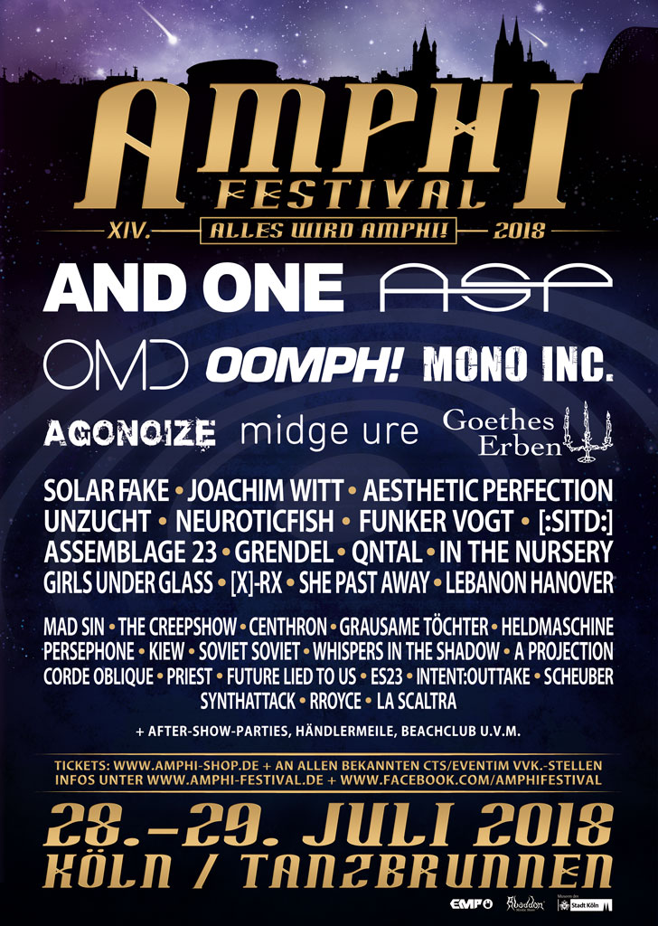 NEWS JOACHIM WITT, QNTAL, IN THE NURSERY, RROYCE & MANY OTHERS TO COMPLETE THE AMPHI LINE-UP 2018