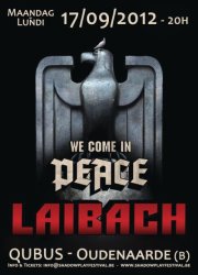 18/09/2012 : LAIBACH - Review of the concert 'We Come In Peace' in Oudenaarde on 17th September 2012