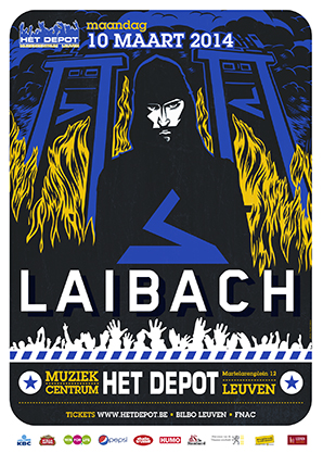 12/03/2014 : LAIBACH - Laibach - Spectre Tour @ Depot - Leuven - B (10.03.2014)
