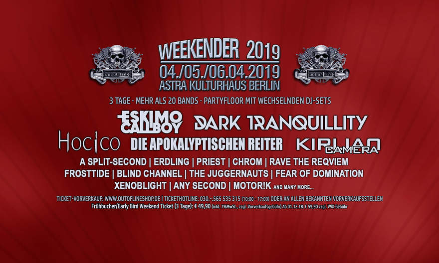 NEWS New band announcement for Berlin's Of Line Weekender 2019!