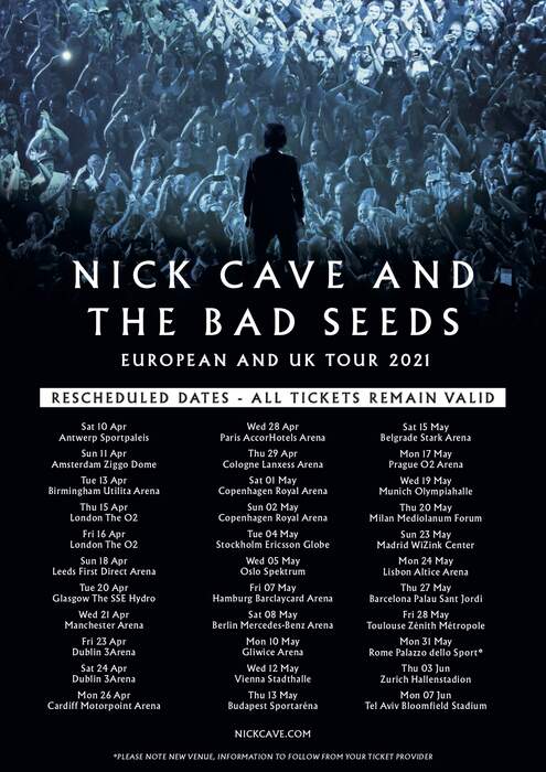 21/10/2021 : NICK CAVE - Nick Cave & Warren Ellis - 2021 Tour - Stadsschouwburg, Antwerp- 20/10/2021