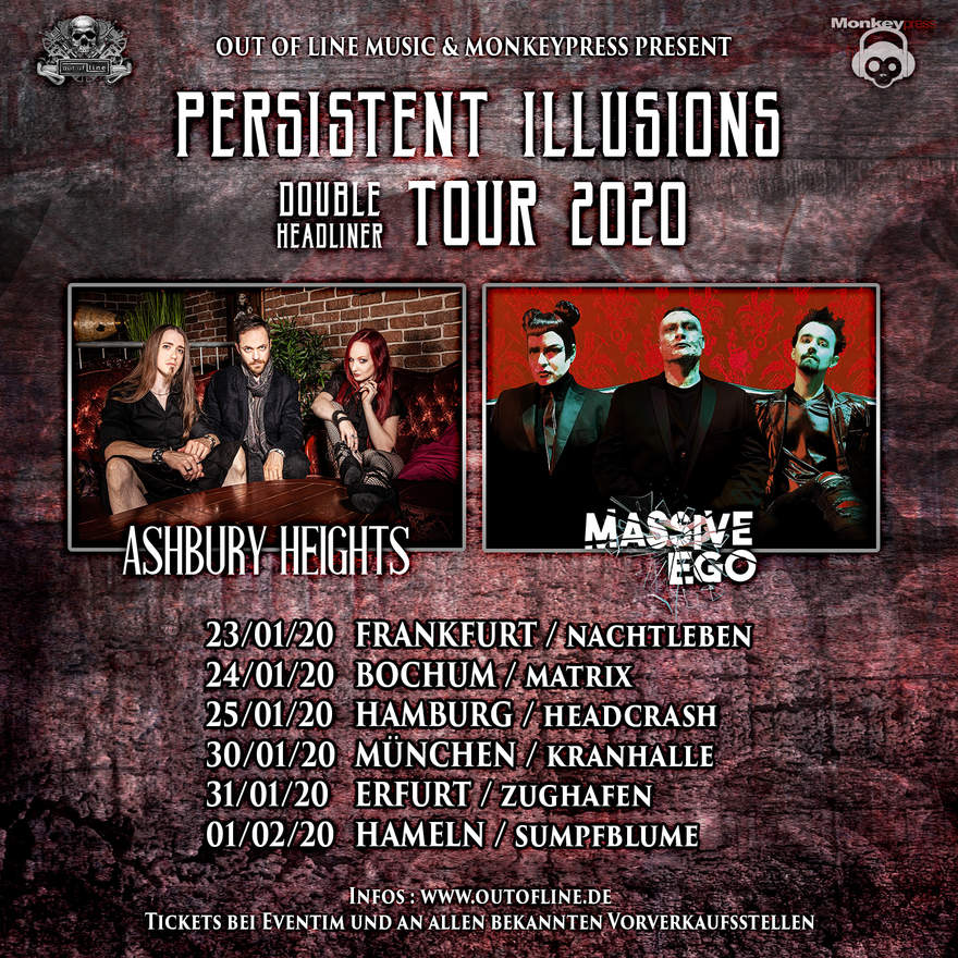 NEWS Out Of Line presents: Persistence Illusions Tour featuring Ashbury Heights & Massive Ego