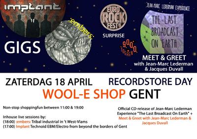 NEWS Record Store Day at Wool-E Shop: free gigs + free Eurorock-tickets