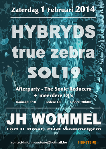 03/02/2014 : SOL 19 , TRUE ZEBRA , HYBRYDS - Antwerpen, JH Wommel (1/02/2014)