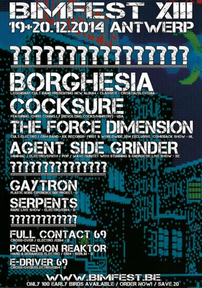 NEWS The Force Dimension, Cocksure & Full Contact 69 @ BIMFEST 2014