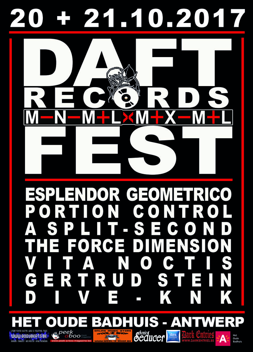 NEWS This weekend! DAFT / MINIMAL MAXIMAL - FEST weekend in Antwerp!