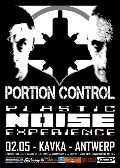 NEWS Two legendary electro/EBM bands PORTION CONTROL & PLASTIC NOISE EXPERIENCE on stage in Antwerp!