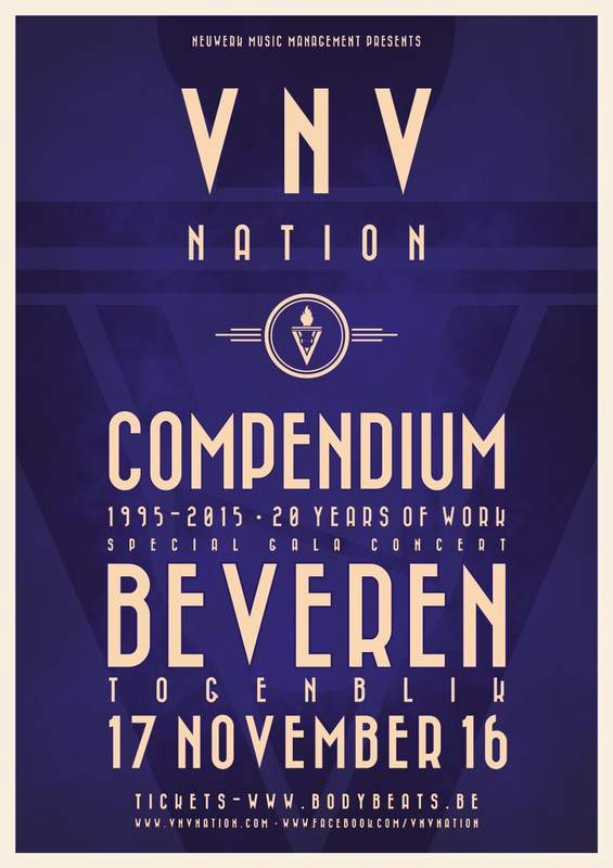 NEWS VNV Nation presents its Compendium-tour in Belgium. NEWS VNV Nation presents its Compendium-tour in Belgium.