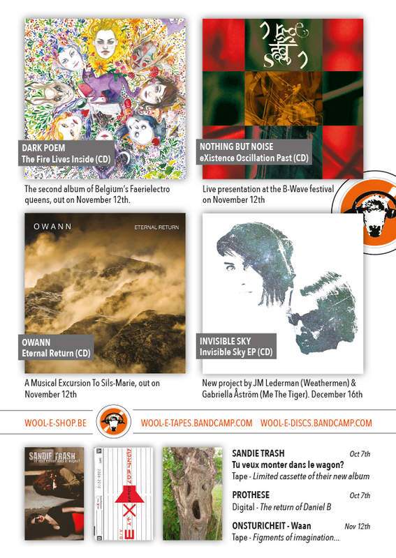 Wool-E-Shop.be : new releases : Dark Poem, Nothing But Noise, Owann, Invisible Sky, Sandie Trash, Prothese, Onsturicheit