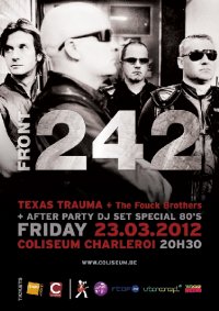 CD FRONT242 At Coliseum in Charleroi with Texas Trauma and Fouck Brothers