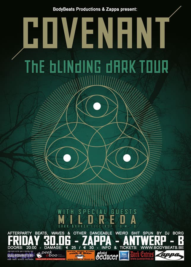Belgian Dark Electro project MILDREDA as support for COVENANT - Tonight 30.06 - Antwerp - B